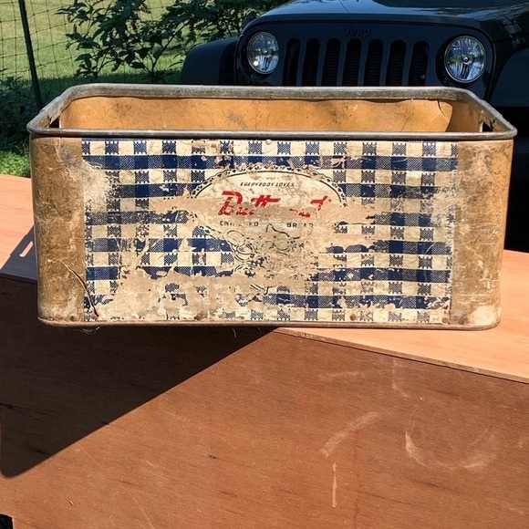 Vintage Butternut Bread Advertising Basket Carry Tote